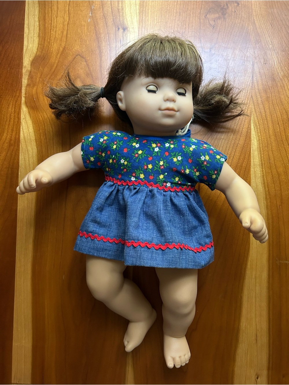 Bitty Baby Doll Brunette Pigtails 15” American Girl Read Description - Picture 2 of 14